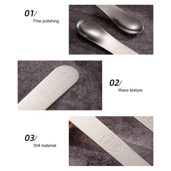 Stainless Steel Dumpling Spoon Filling Scoop And Mixer for Wontons Pastries Non-Slip Handle Smooth Edge Rust-Resistant Essential Kitchen Tool