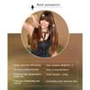 Women's Simulation Wig 68cm Hair Golden Brown Long Straight Wig Full Headgear Rose Hair Net Headdress Beauty Decoration Wig
