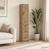 2 Piece Cabinet Set Artisan Oak Finish 33 x 34.5 x 87 cm Particleboard