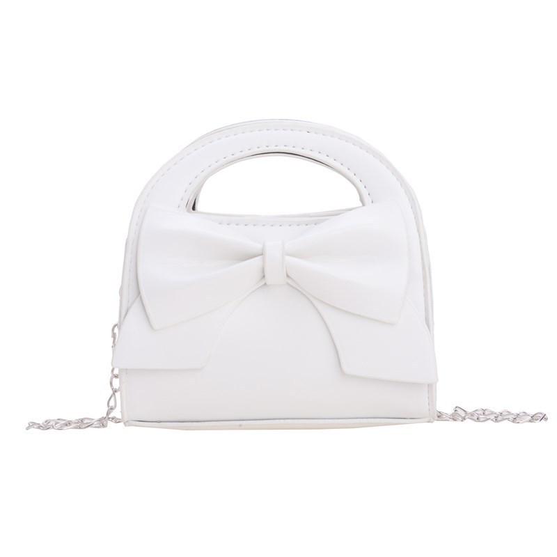 

Мила дівоча сумка кросбоді з бантиком: Модна сумочка для вихованців дитячого садка та учнів початкової школи One Size білий