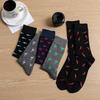 10 Pairs Men's Socks Cotton Business New Fashion Funny Sock With Print Animals Cartoon Middle Sock Male Casual Dresses Clothing