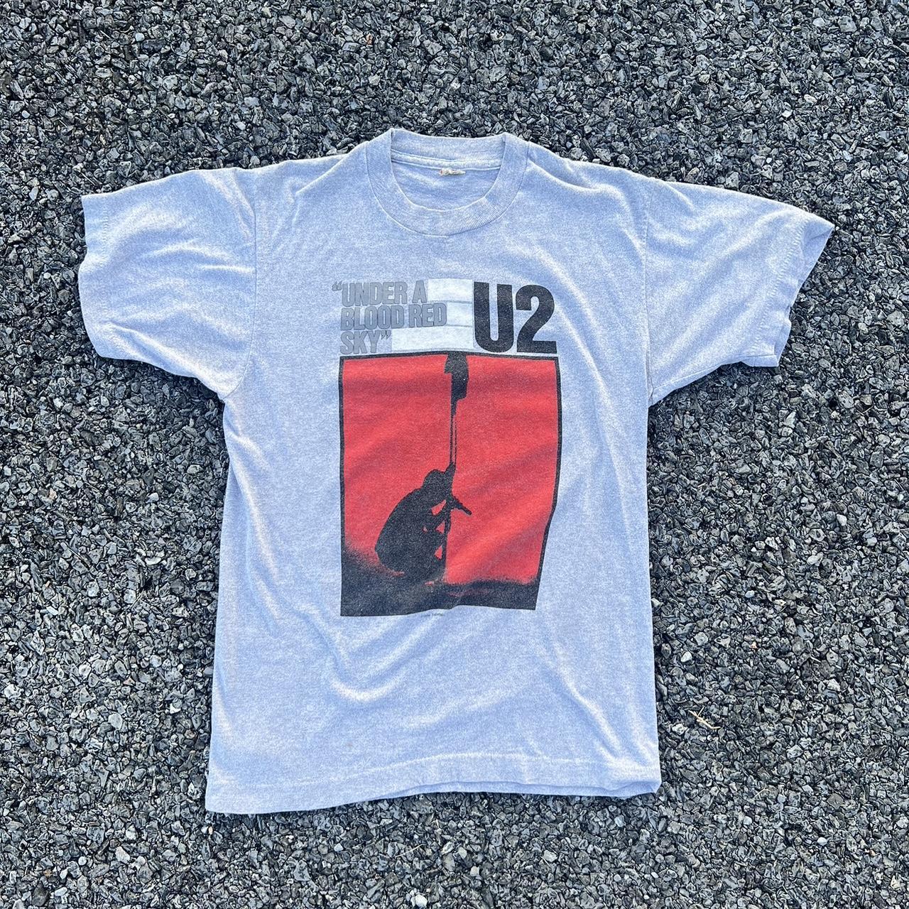 1984 U2 “Under a Blood Red Sky” Sport Gray Reprint T-shirt vtg NH15592 M