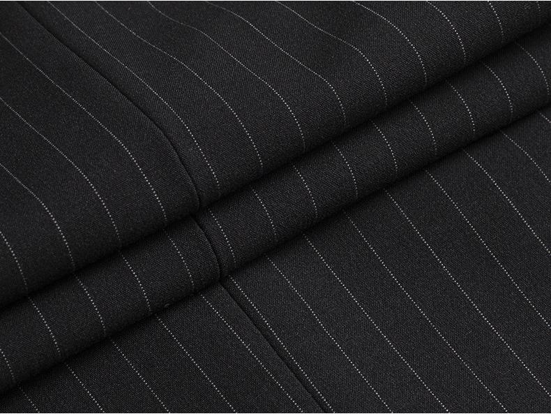 Men's Double-Breasted Striped Stretch Suit Set, Loose Fit, Plus Size for Big & Tall, Perfect for Weddings.