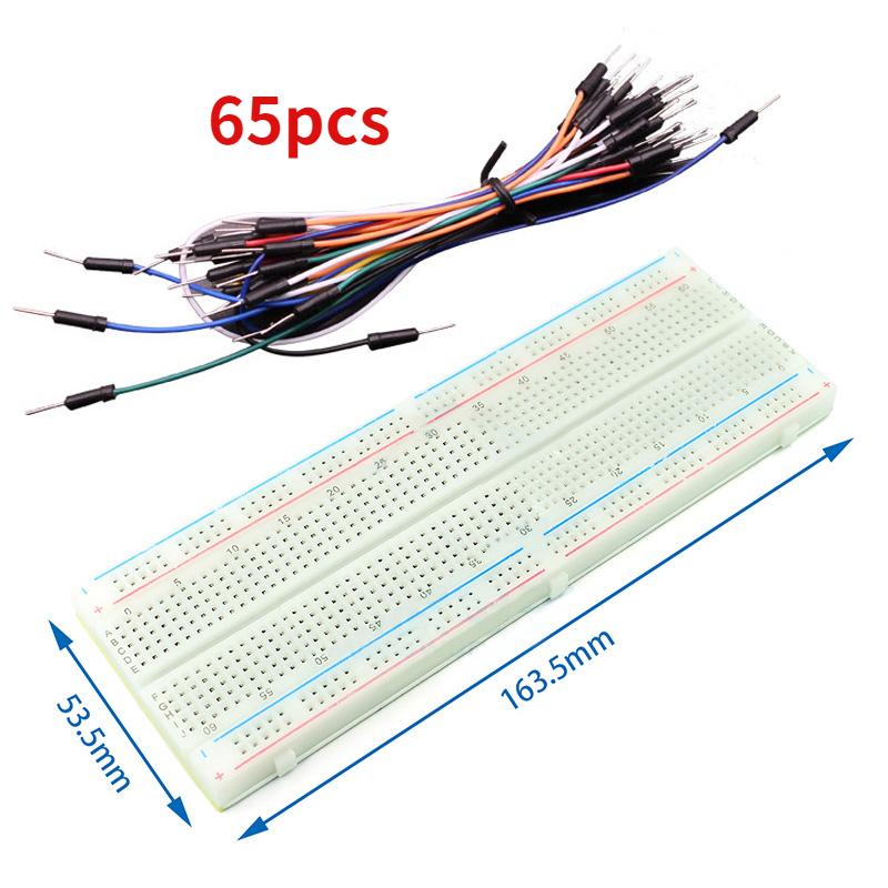 Steckbrett 400 700 750 830 Löcher MB-102 Lötfreie PCB Mini Test Board ZY-204 1600pts Prototyp Board Jumper Draht Kabel DIY Kit