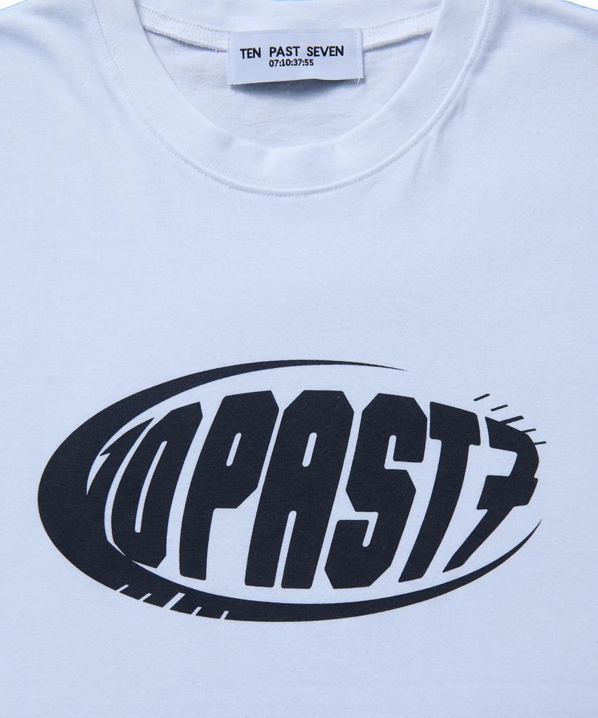 TEN PAST SEVEN Tp7 Printed Short Sleeve T-Shirt - White