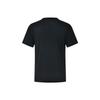 Li Ning Badminton Series Striped Logo Print Straight Cut Comfortable Short Sleeve T-Shirt Unisex Tops Black AAYU269-1