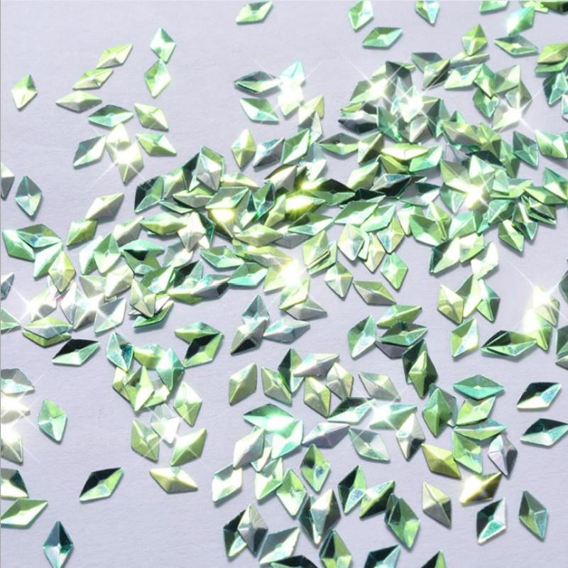 6 Boxes/set Laser Mixed Diamond Nail Glitter Powder Sequins Shinning Colorful 3d DIY