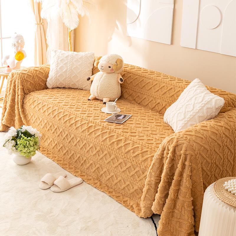 

Зимний плюшевый чехол для дивана, нескользящая ткань, новое полотенце для дивана, ленивое всеобъемлющее универсальное одеяло для дивана 180*130cm