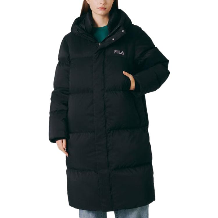 FILA Down Jackets Unisex Black Hooded Moderate Other FS2DJE4103X-BLK