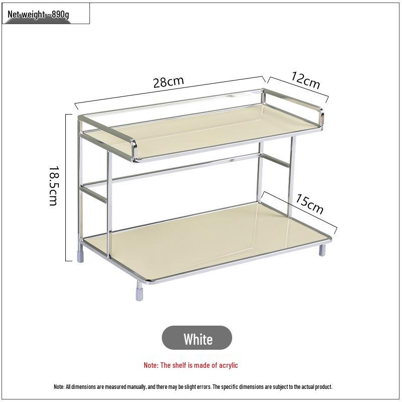 Acrylic Storage Rack: Kitchen, Bathroom, Cup & Cosmetics Holder