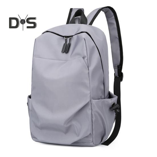 Einfarbiger Rucksack für Damen und Herren, wasserdichte Schultasche aus Oxford-Stoff, leichter Rucksack mit verstellbaren Trägern für Arbeit, Reisen und Outdoor