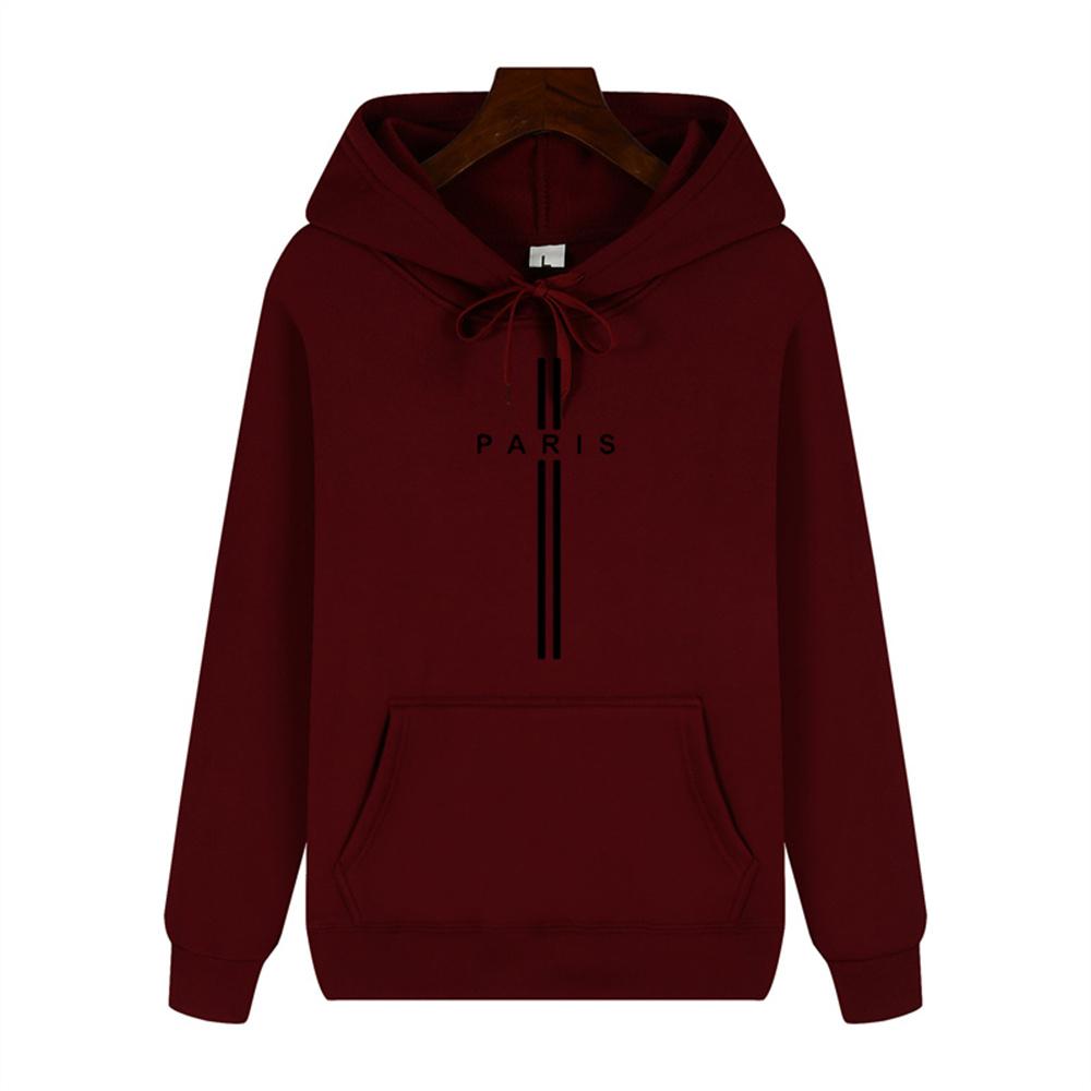 Simple Personality Printed Autumn and Winter Comfort Plus Cashmere Men's High Quality Casual Fashion Warm Street Hoodie