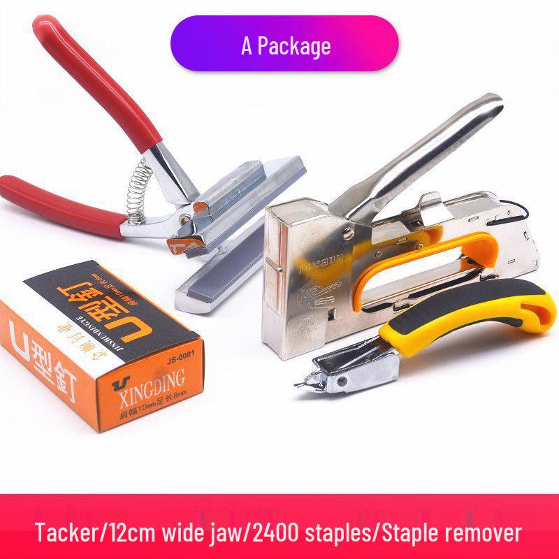 Manual U-Type Nail Gun for Spray Painting, Upholstery, and Canvas - Model 1008F