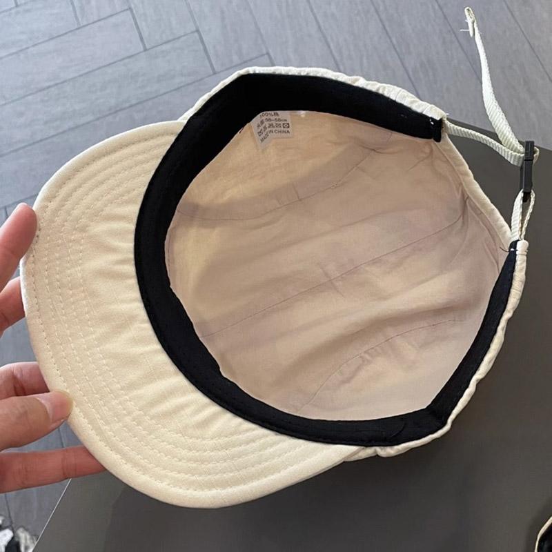 New Short Brim Baseball Cap For Men Women Soft Brim Sunscreen Outdoor Peaked Hat Unisex Letters Embroidery Adjustable Visors Hat