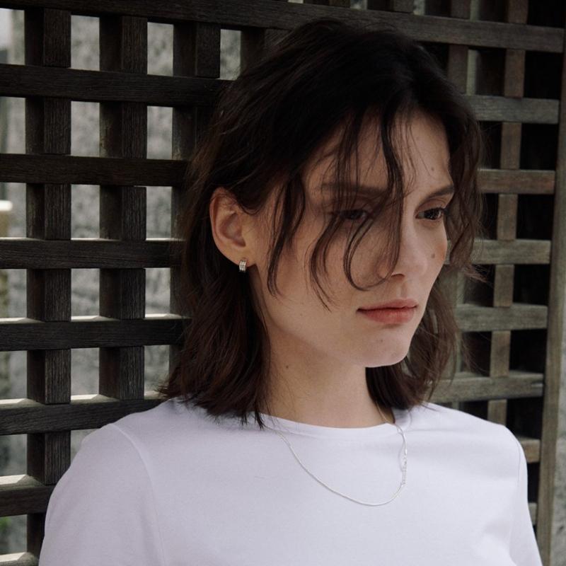 Verte 925 Silver Fort Earring  Silver    deux.Silver.183