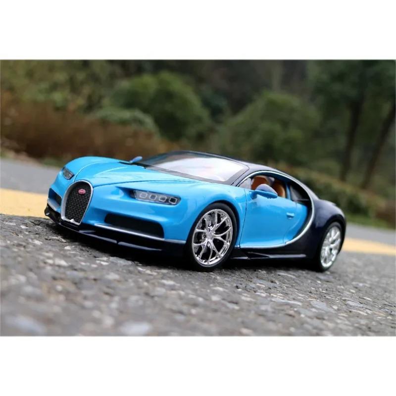 Welly 1/24 Bugatti Chiron Scale Diecast Vehicles High Simulation Model Car Metal Alloy Classic Toy Car For Kids Gift