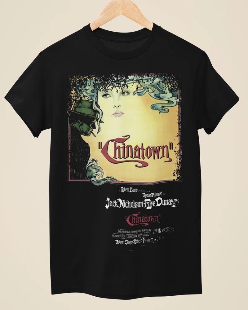 Chinatown Movie Poster Inspired Unisex Black TShirt S