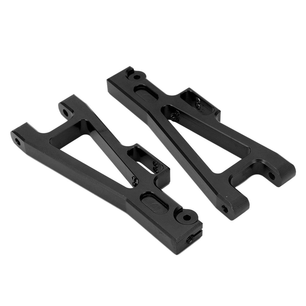 2Pcs Front Rear Lower Swing Arms Aluminum Alloy Lower Suspension Arm for JLB 1 10 Car Truck SeriesBlack