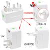 Universal Worldwide Adapter Electric Socket AU UK US EU Plug Adaptor Travel Wall Charger AC Power