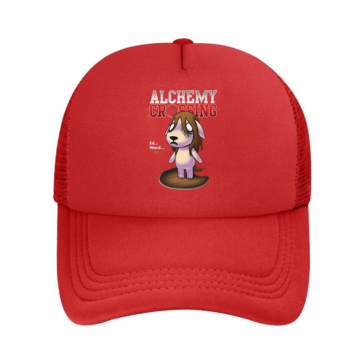 Alchemy Crossing Quirky Cartoon Dog Themed Graphic Art Mesh Baseball Cap One Size