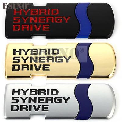 Hybrid Synergy Drive Car Adhesive Sticker Badge Decal Zinc Alloy Fender Trunk Tailgate Emblem