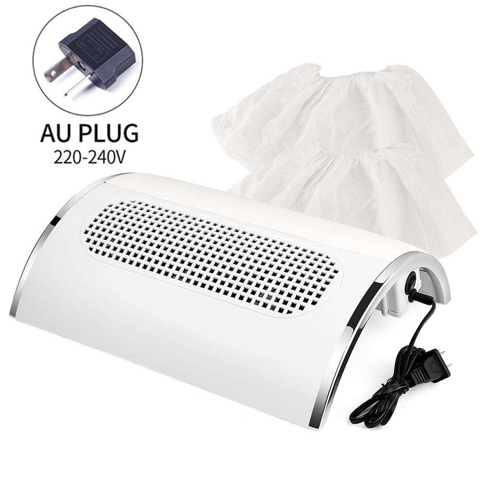3 Fans Powerful Nail Dust Collector 40W High Suction Professional Nail Dust Extractor 2-Hands Nail Vacuum Cleaner For Manicure