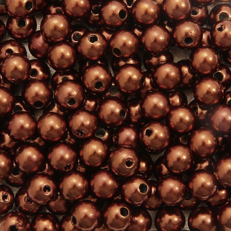 DIY Acrylic Pearl Beads: Round, Loose Beads for Handmade Jewelry Accessories, Bracelets, Necklaces, and Earrings.