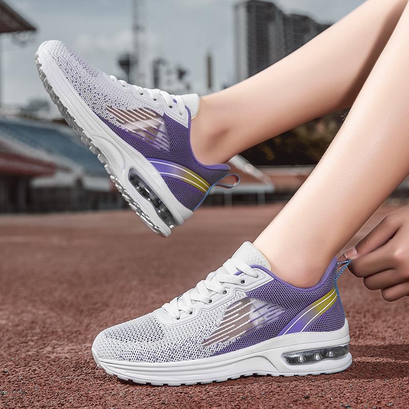

New air cushion shoes casual running shoes flying woven sports shoes student mesh 35
