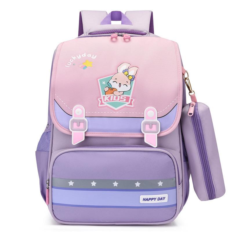Cute Cartoon Large Capacity Lightweight School Backpack For Girls With Breathable Waterproof Fabric