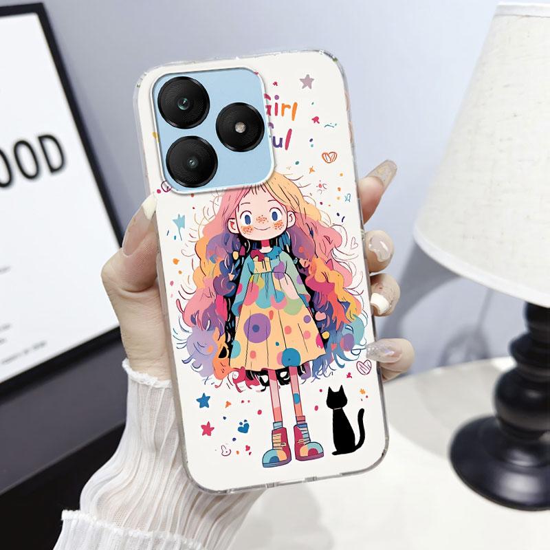 Cartoon Für Wiko T10 T20 T60 Hülle Schutzhülle Für Wiko T10 Marmor Klar Weiches Silikon Handyhülle Floral Niedliche Katze Bumper