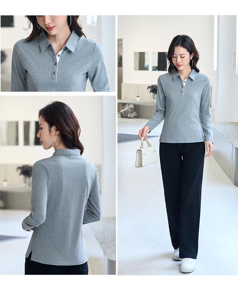 Herbst 2025 Vielseitiges lässiges Langarm-Poloshirt - Lockeres & stilvolles Design