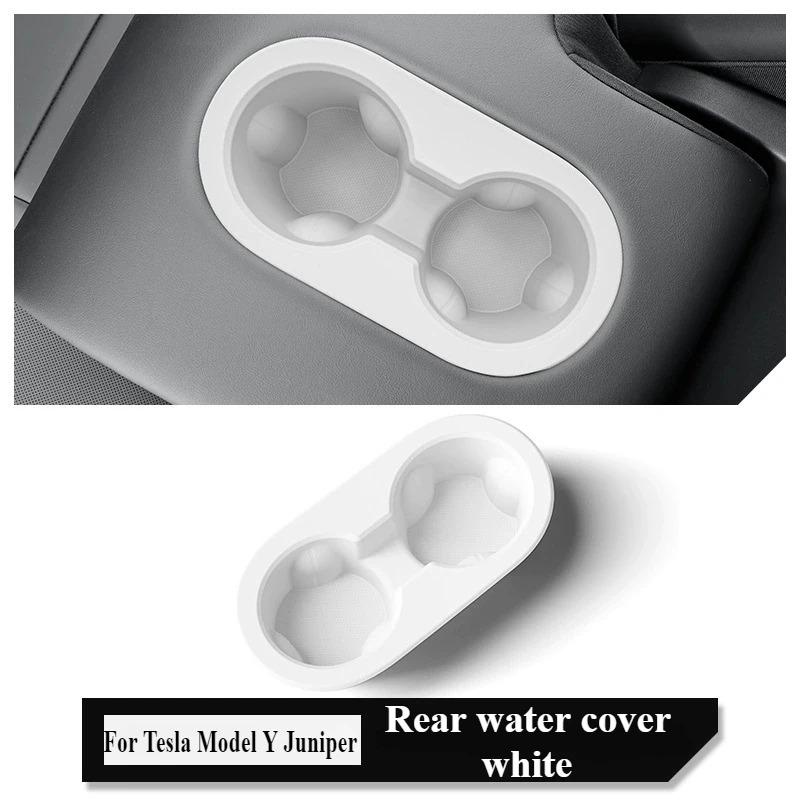 For Tesla Model Y/YL Juniper 2026 Silicone Rear Drink Holder Center Control Water Cup Beverage Storage Rack Interior Accessories