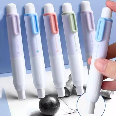 Lisovací tužkové gumy Jednoduché zasouvací gumové gumy pro kreslení skicování Studenti Korekční nástroj Psací potřeby Kancelářské potřeby