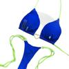 Solid Color White Bikini ,Women Suit ,Low Waist Lace-up Fashionable Swimsuit Two-piece Set