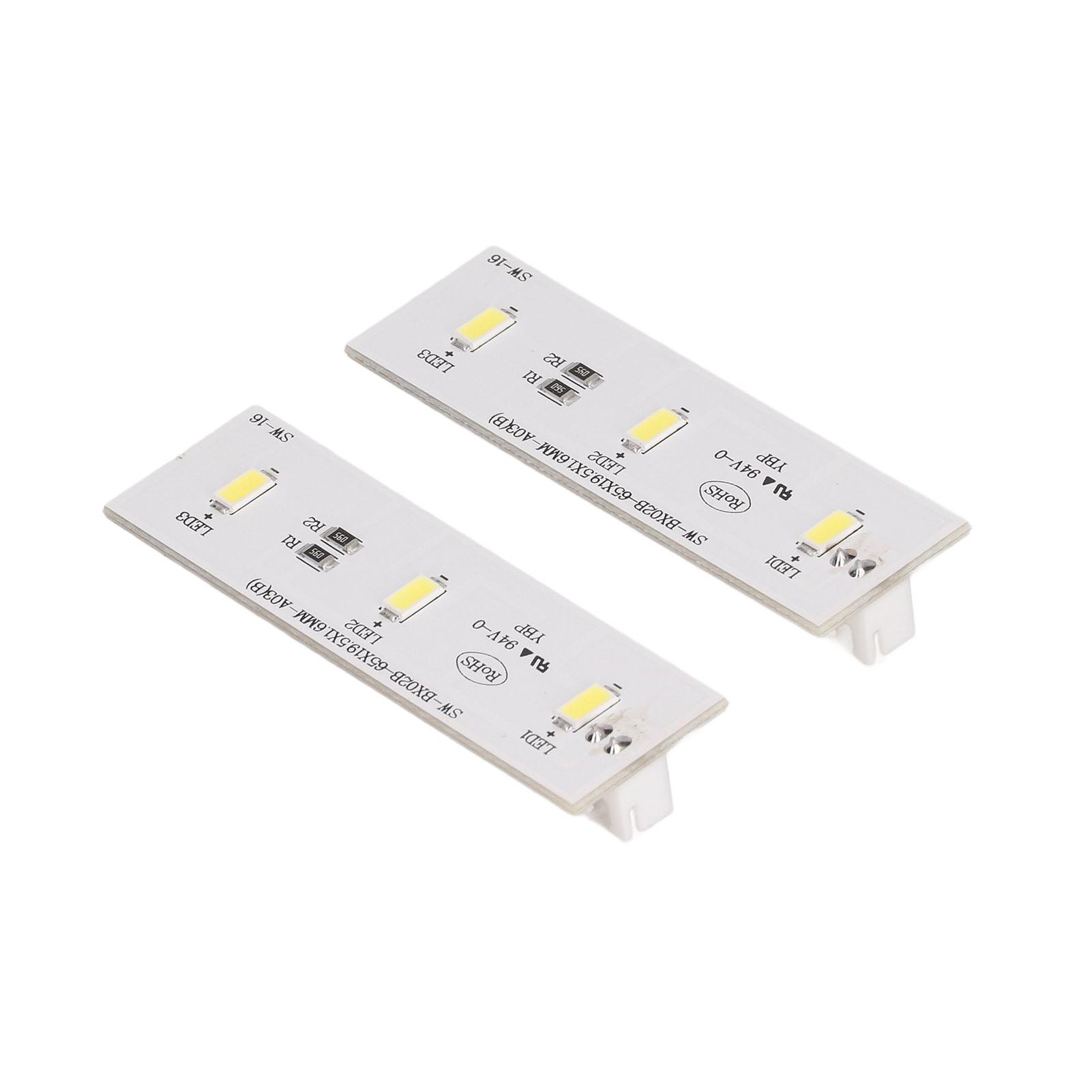

2Pcs Refrigerator LED Light Strip Bar Replacement Freezer Refrigerator Light Strip Bar Repair Part for SW BX02B DC 12V