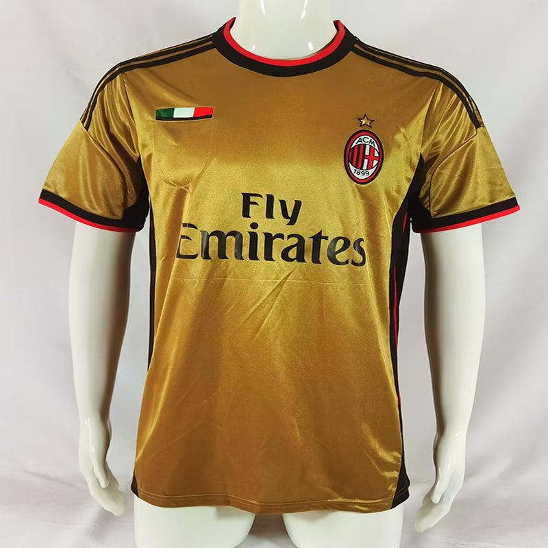 06 Champions League Final Edition AC Mailand Retro Trikot Nr. 22 Kaka 95-96 Heim Lang Kurzarm Klassisches Fußballtrikot