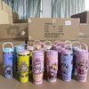 Creative cartoon 304 stainless steel thermos cup Children's portable handle cup Men's and women's 30oz large-capacity car cup
