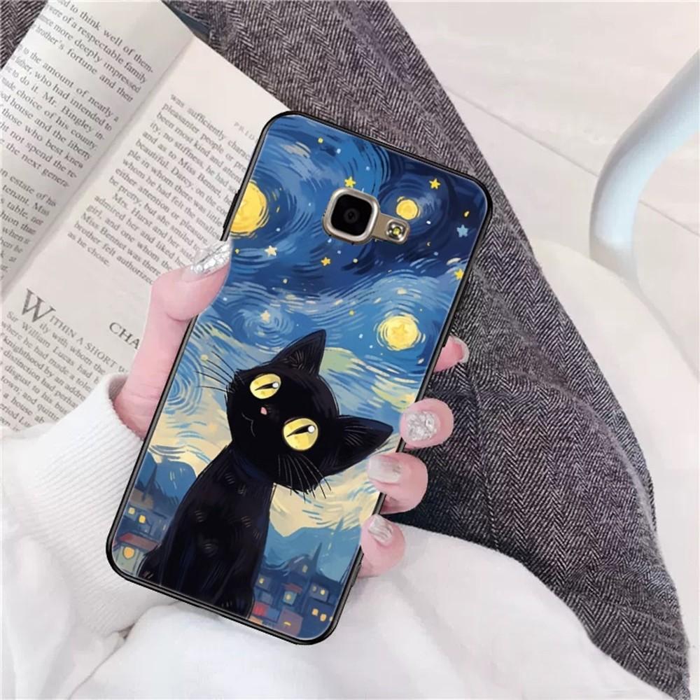 Starry Sky Cat Phone Case For Samsung A 10 11 12 13 20 21 22 30 31 32 40 51 52 53 70 71 72 73 91 13 Shell