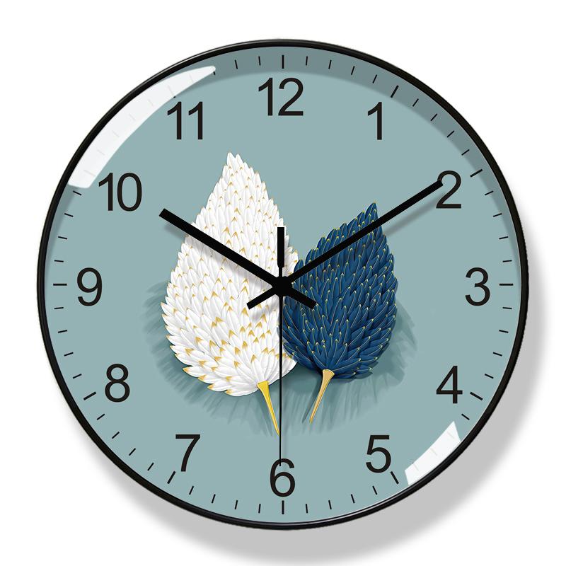 

Modern Light Luxury Fashion Creative Round Wall Clock Home Decor Items Room Decoration Living Kitchen Bedroom Dining 25cm
