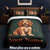 Other Similar Designs Theme Custom Text Or Name 3Pcs Bedding Set,1 Flat Sheet & 2 Pillowcases Personalized Home Bedding
