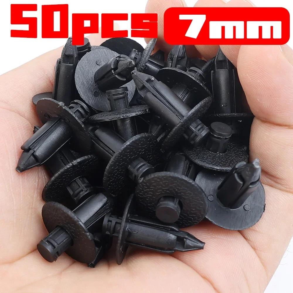Car Fairing Decorative Panel Fasteners 6/7/8mm Auto Motorcycle Engine Cover Deflector Plastic Expansion Rivet Buckle Accessories