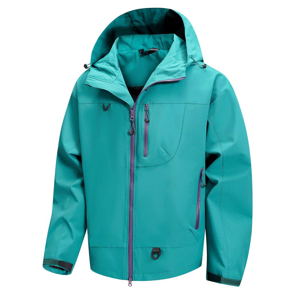 Men's Hooded Zipper Outdoor Mountaineering Jacket Couple Loose Casual Jacket