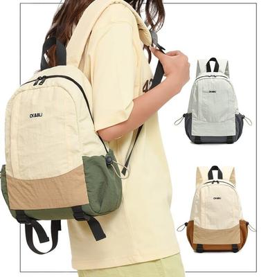 Color-blocking Contrasting Light Backpack Women