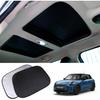 2pcs Foldable Sunroof Shade Sunshade Heat Isolate Fit for Mini Cooper, Clubman & Countryman R56 All Years Black