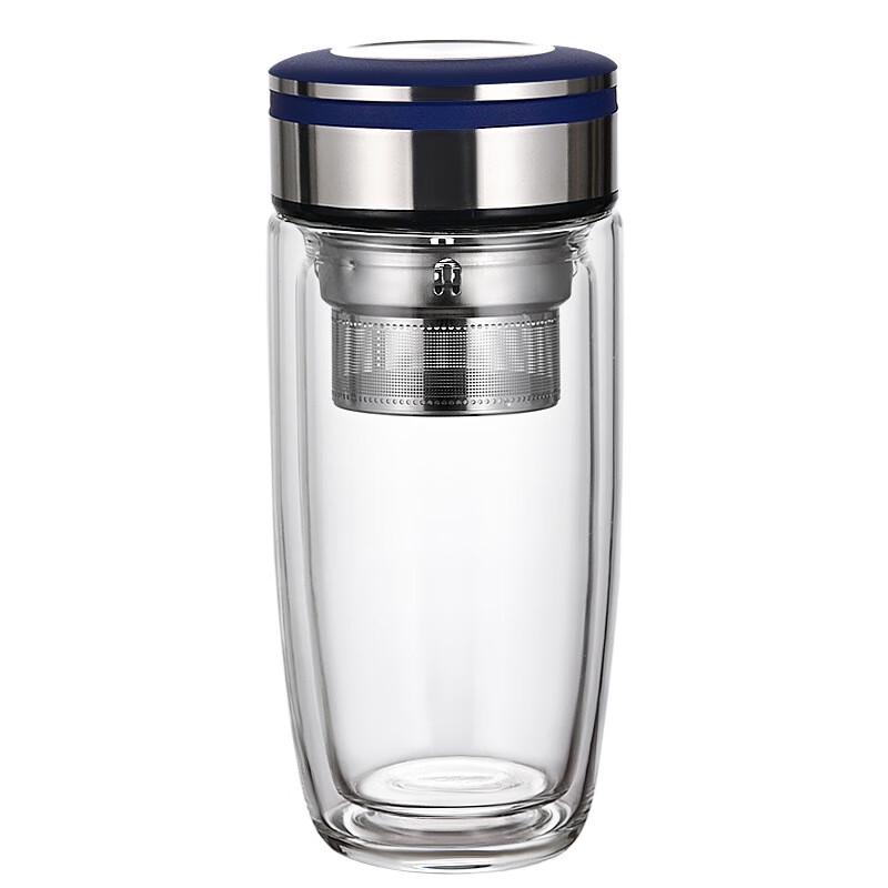 Shangqi High-End Double-Wall Glass Tumbler with Red Ingot Lid