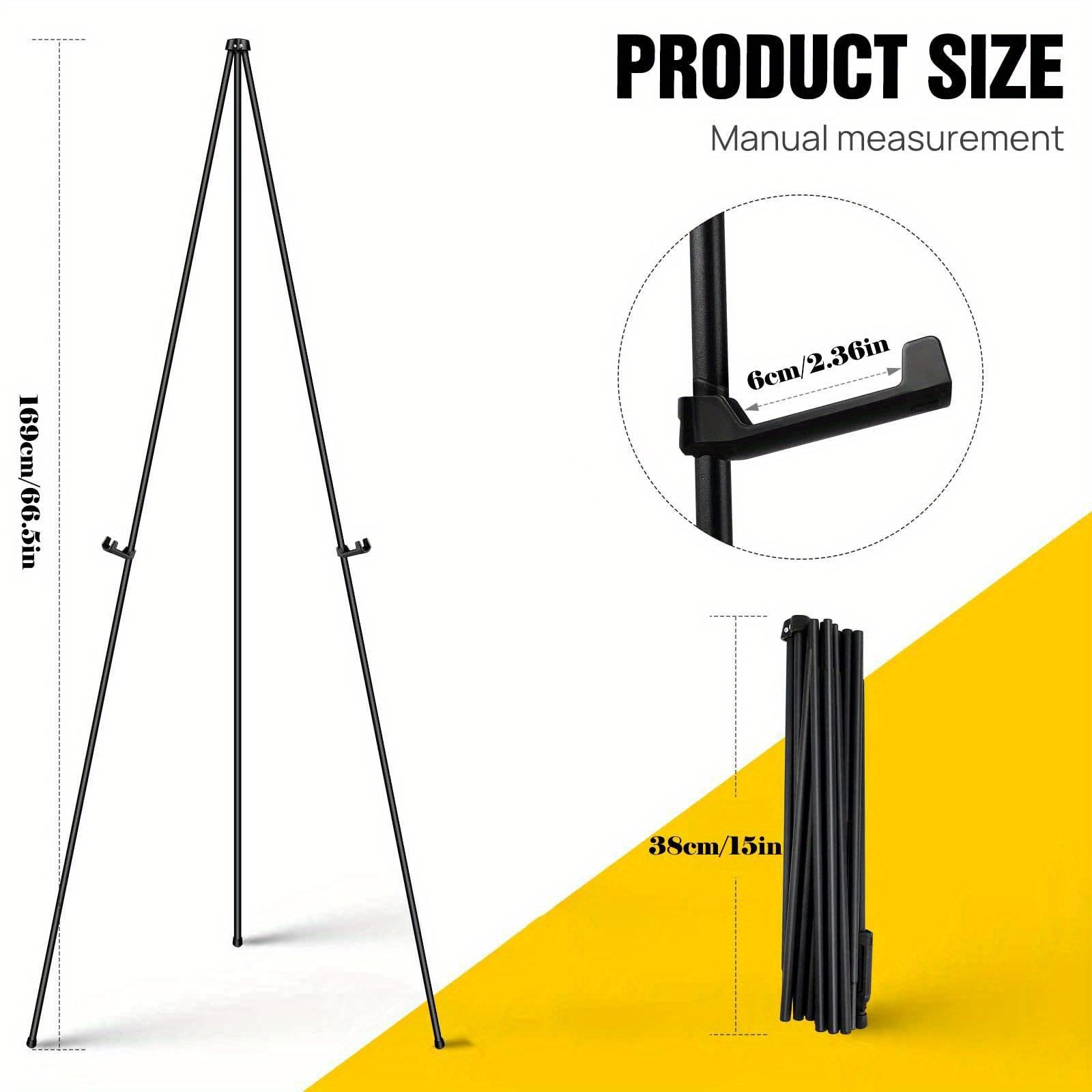 

New Portable Easel Stand for Wedding Sign Painting Display Folding Adjustable Metal Artist Tripod Easel with Bag