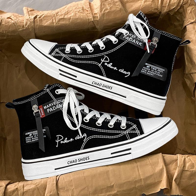 Fashion Fashion Men Shoes New Men High Top Canvas Shoes Classic Designer Men Sneakers Low-Top Tennis Shoes Summer Breathable Casual Shoe