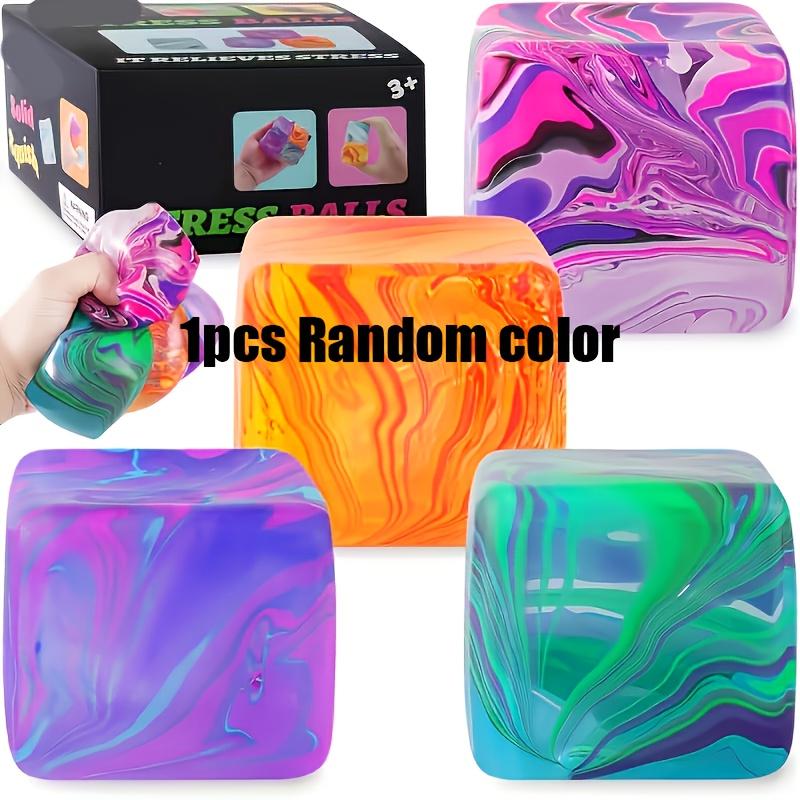 

1pc Rough-textured Cube Squeezing Toy, Sensory Toy, Rotating Squeeze Blocks - Suitable for Children and Adults, Party Gift