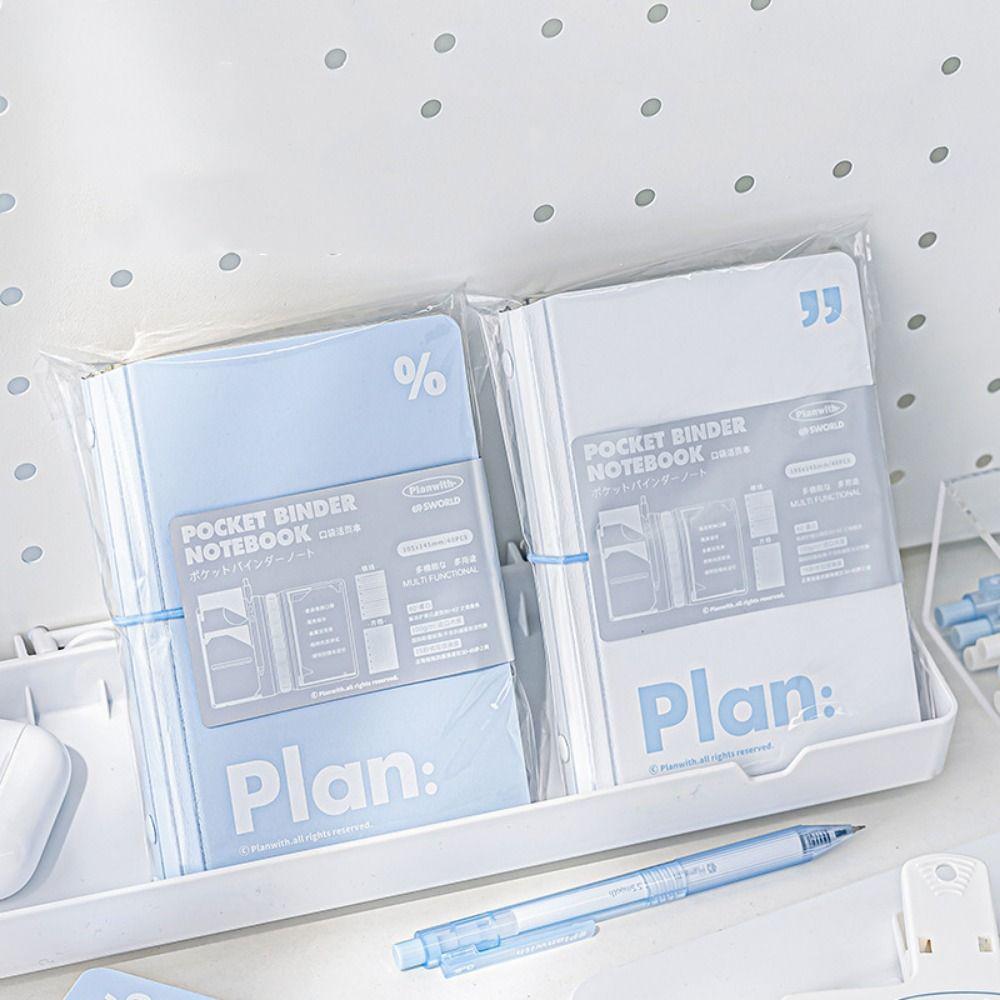 6 Ring Loose Leaf Portable Handbook Mini Diary Book Practical Mini Pocket Notebook Office