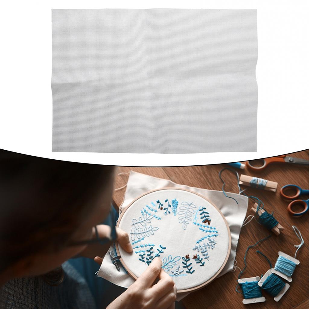 11CT Cloth Cotton Embroidery Cross Stitch Fabric DIY Handcraft Cloth